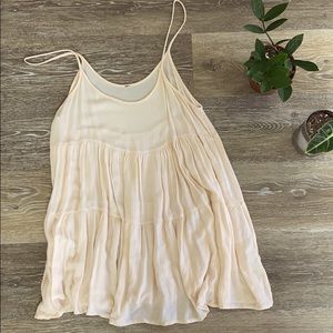 Light pink oversized tank or short dress